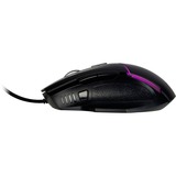 Inter-Tech GT-100 RGB mouse Mano destra USB tipo A Ottico 6400 DPI Nero, Mano destra, Ottico, USB tipo A, 6400 DPI, Nero