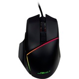 Inter-Tech GT-100 RGB mouse Mano destra USB tipo A Ottico 6400 DPI, Mouse da gioco Nero, Mano destra, Ottico, USB tipo A, 6400 DPI, Nero