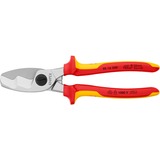 KNIPEX 95 16 200 tagliafibre Tagliafilo/cavo manuale Tagliafilo/cavo manuale, Rosso/giallo, Cromo, 2 cm, VDE, 20 cm