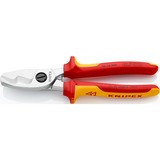 KNIPEX 95 16 200 tagliafibre Tagliafilo/cavo manuale, Pinze di taglio Tagliafilo/cavo manuale, Rosso/giallo, Cromo, 2 cm, VDE, 20 cm