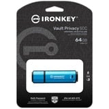 Kingston IronKey Vault Privacy 50 64 GB celeste/Nero