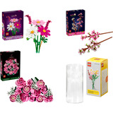 LEGO Bouquet di fiori rosa Botanicals (con vaso), Giochi di costruzione 