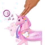 Mattel Barbie unicorno scintillante e luminoso, Gioco figura 