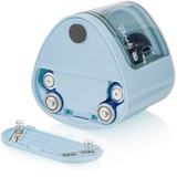Peach PO102 Temperamatite elettrico Blu, Bianco, Spitzer celeste, Temperamatite elettrico, Blu, Bianco, 1,2 cm, 6 mm, Batteria