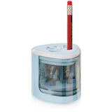 Peach PO102 Temperamatite elettrico Blu, Bianco, Spitzer celeste, Temperamatite elettrico, Blu, Bianco, 1,2 cm, 6 mm, Batteria
