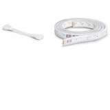 Philips Hue White & Color Ambiance Lightstrip Plus prolunga V4 1 metro, Striscia LED bianco