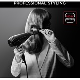 Rowenta K/Pro Stylist CV888L asciuga capelli 2200 W Nero, Cromo, Asciugacapelli Cheratina e lucentezza, AC, Nero, Cromo, Gancio per appendere, 1,8 m, Cina
