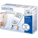 Sanitas SEM 43 stimolatore di muscolo elettronico Cintura 2 canali Argento, Bianco bianco