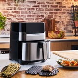 Tefal Easy Fry & Grill EY505D Singolo 4,2 L Indipendente 1550 W Friggitrice ad aria calda Acciaio inox accaio/Nero, Friggitrice ad aria calda, 4,2 L, 80 °C, 200 °C, 6 persona(e), 60 min