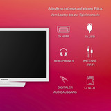 Telefunken XH24O550M-W, Televisore LED bianco