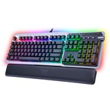 Thermaltake Argent K5 RGB tastiera USB QWERTY Inglese Titanio titanio/Nero, Full-size (100%), USB, Interruttore a chiave meccanica, QWERTY, LED RGB, Titanio