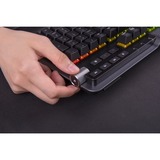 Thermaltake Argent K5 RGB tastiera USB QWERTY Inglese Titanio, Tastiera da gioco titanio/Nero, Full-size (100%), USB, Interruttore a chiave meccanica, QWERTY, LED RGB, Titanio