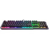 Thermaltake Argent K5 RGB tastiera USB QWERTY Inglese Titanio, Tastiera da gioco titanio/Nero, Full-size (100%), USB, Interruttore a chiave meccanica, QWERTY, LED RGB, Titanio