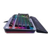 Thermaltake Argent K5 RGB tastiera USB QWERTY Inglese Titanio, Tastiera da gioco titanio/Nero, Full-size (100%), USB, Interruttore a chiave meccanica, QWERTY, LED RGB, Titanio