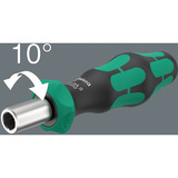 Wera Set di punte 838 RA S/4 Christmas 2025, con funzione cricchetto, Set di bit Nero/Verde