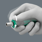 Wera Set di punte 838 RA S/4 Christmas 2025, con funzione cricchetto, Set di bit Nero/Verde