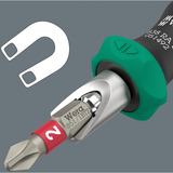 Wera Set di punte 838 RA S/4 Christmas 2025, con funzione cricchetto, Set di bit Nero/Verde