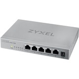 Zyxel MG-105 Non gestito 2.5G Ethernet (100/1000/2500) Acciaio, Interruttore Non gestito, 2.5G Ethernet (100/1000/2500), Full duplex, Montabile a parete