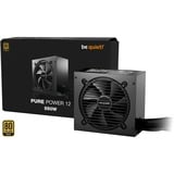 be quiet! PURE POWER 12 550W alimentatore per computer 20+4 pin ATX ATX Nero, Alimentatore PC Nero, 550 W, 100 - 240 V, 600 W, 50/60 Hz, 10 A, 5 A