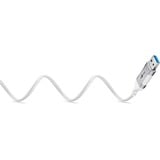goobay Cavo adattatore Ethernet USB-A 3.2 Gen1 > RJ-45, Slim bianco