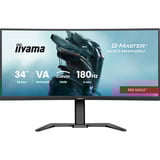 iiyama G-MASTER GCB3484WQSU-B1 Monitor PC 86,4 cm (34") 3440 x 1440 Pixel UltraWide Quad HD LED Nero, Monitor di gioco Nero, 86,4 cm (34"), 3440 x 1440 Pixel, UltraWide Quad HD, LED, 0,4 ms, Nero