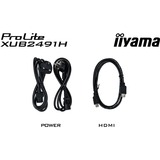 iiyama XUB2491H-B1, Monitor LED Nero (opaco)
