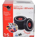 BIG Bobby-Car-Whisper-Wheels Giochi di ruolo, Set di ruote Nero