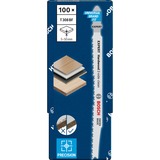 Bosch 2 608 900 546 lama per sega a gattuccio, sega a traforo e sega universale Lama per seghetto alternativo Bimetallo 100 pz Lama per seghetto alternativo, Legno, Bimetallo, Acciaio inox, 2 mm, 11,7 cm