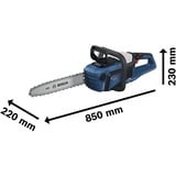 Bosch GKE 18V-40 Professional Nero, Blu, Rosso, Sega a catena blu, 1,1 mm, 12,4 m/s, 76,2 / 8 mm (3 / 8"), Nero, Blu, Rosso, Batteria, 18 V