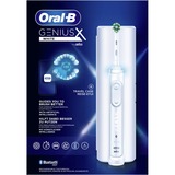 Braun Genius X 80354130 spazzolino elettrico Adulto Spazzolino oscillante Bianco, Spazzolino da denti elettrico bianco, Adulto, Spazzolino oscillante, Tongue care, Intenso, Cura quotidiana, Cura gum, Sensibile, Sbiancante, Bianco, 2 min, Germania