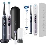 Braun iO 9 Adulto Spazzolino rotante Nero, Rosa, Spazzolino da denti elettrico Nero/rosato, Adulto, Spazzolino rotante, Cura quotidiana, Cura gum, Intenso, Sensibile, Super sensitive, Tongue care, Sbiancante, Nero, Rosa, 2 min, Black Lava, Rose Quartz