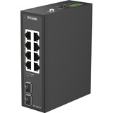 D-Link DIS-100G-10 switch di rete Non gestito L2 Gigabit Ethernet (10/100/1000) DIN rail Nero, Interruttore Non gestito, L2, Gigabit Ethernet (10/100/1000), DIN rail
