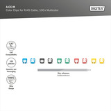 Digitus A-CC-M, Clip per cavo multi colorata