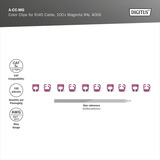 Digitus A-CC-M, Clip per cavo multi colorata