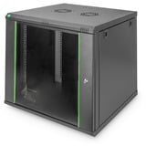 Digitus Alloggiamento a parete Serie Dynamic Basic - 600 x 450 mm (L x P), IT armadio Nero, Da parete, 12U, 60 kg, Lucchetti, 29 kg, Nero