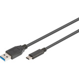 Digitus Cavo di collegamento USB 3.2 Gen 1 USB-A > USB-C Nero