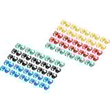 Digitus Clip colorati per cavi patch - Misti (20 pezzi ciascuno), Clip per cavo multi colorata