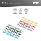 Digitus Clip colorati per cavi patch - Misti (20 pezzi ciascuno), Clip per cavo multi colorata