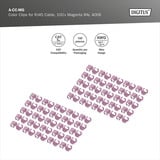 Digitus Clip colorati per cavi patch - Misti (20 pezzi ciascuno), Clip per cavo multi colorata