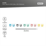 Digitus Clip colorati per cavi patch - Misti (20 pezzi ciascuno), Clip per cavo multi colorata