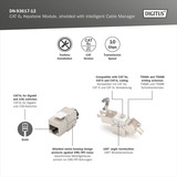 Digitus DN-93617-12, Modulo di Keystone argento