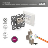 Digitus Modulo Keystone Cat.6a, schermato, Modulo di Keystone argento