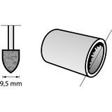 Dremel Punta abrasiva in corindone 9,5 mm 