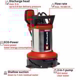 EINHELL 4181515, Pompe immersione e pressione rosso/Nero
