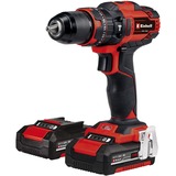 EINHELL Power X-Change Trapano avvitatore a percussione a batteria TE-CD 18/40 Li-i +64, 18 Volt, Cordless rosso/Nero
