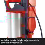 EINHELL Set di allagamento GE-DP 7535 N LL ECO, Pompe immersione e pressione rosso/Nero