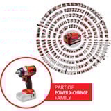 EINHELL TE-CW 18Li 1/2" 2900 Giri/min 215 Nm Nero, Rosso 18 V, Avvitatore rosso/Nero, Chiave di impatto, Nero, Rosso, 1/2", 2900 Giri/min, 215 Nm, 4,027 m/s²
