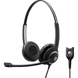 EPOS | Sennheiser | SENNHEISER IMPACT SC 268 Auricolare Cablato A Padiglione Ufficio Nero, Argento Nero, Cablato, Ufficio, 50 - 12000 Hz, 89 g, Auricolare, Nero, Argento