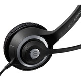 EPOS | Sennheiser | SENNHEISER IMPACT SC 268 Auricolare Cablato A Padiglione Ufficio Nero, Argento Nero, Cablato, Ufficio, 50 - 12000 Hz, 89 g, Auricolare, Nero, Argento