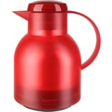 Emsa 504232 thermos e recipiente isotermico 1 L Rosso, Traslucido, Caraffa termica rosso/trasparente, 1 L, Rosso, Traslucido, Polipropilene (PP), 12 h, 24 h, 145 mm